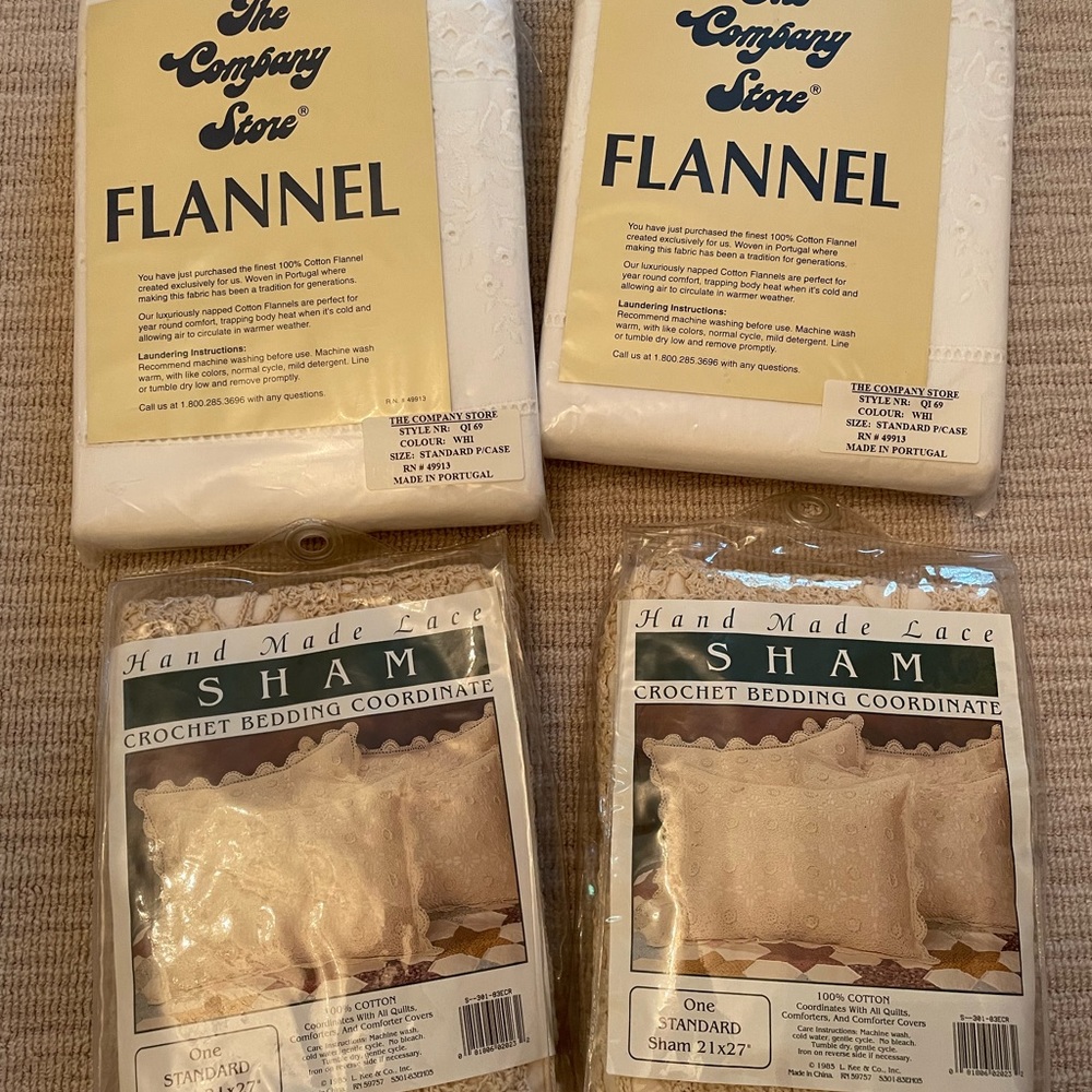 Pillow cases and shams